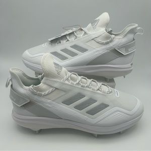 Adidas Icon 7 BOOST Baseball Cleats White Grey Men's Size 12 S23847 NWT